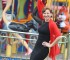 Sigrid Alegría bailó su buen pie de cueca en la Fiesta de la Chilenidad de Cerrillos.