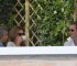 El sábado, día del matrimonio, Clooney partió tomando desayuno en la terraza del Belmond Hotel Cipriani. FOTO: AFP