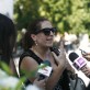 Bárbara Maquieira, nieta de Julita, habló con la prensa.