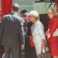 Durante la visita del príncipe Alberto de Mónaco, 2003.