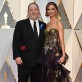 El capo del cine independiente y su reina del estilo: El mega productor Harvey Weinstein y la diseñadora Georgina Chapman.