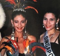 En el Miss Universo de 1992, en Tailandia.