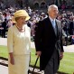 La imagen del decoro: el primer ministro John Major y señora.