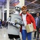Los amigos del futuro! Bender y Fry.