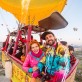 Con su novio, Matías Kosznik, volando en globo arostático en Capadocia.