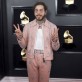 ELX128. Los Angeles (United States), 10/02/2019.- US rapper Post Malone arrives for the 61st annual Grammy Awards ceremony at the Staples Center in Los Angeles, California, USA, 10 February 2019. (Estados Unidos) EFE/EPA/NINA PROMMER Arrivals - 61st Annual Grammy Awards