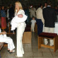 El bautizo del niño en Zapallar reunió a toda la prensa.