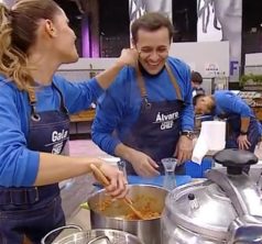 Gala Caldirola y Alvaro Morales en El Discípulo del Chef 3