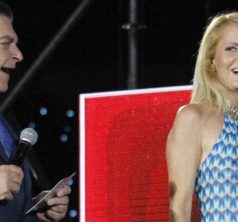 1 de Diciembre  del 2000/SANTIAGO
Cecilia Bolocco y Don Francisco  durante el show de cierre de la Teleton 2016 realizado en el Estadio Nacional 
FOTO:RODRIGO SAENZ/AGENCIAUNO