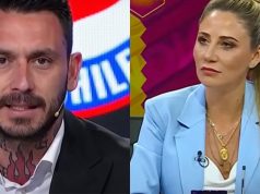 Mauricio Pinilla y Gissella Gallardo en ESPN 556