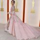 Allison Williams poses on the champagne-colored red carpet during the Oscars arrivals at the 95th Academy Awards in Hollywood, Los Angeles, California, U.S., March 12, 2023. REUTERS/Eric Gaillard