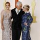 Australian film director Baz Luhrmann, Catherine Martin and Luhrmann's daughter Lillian Amanda Luhrmann pose on the champagne-colored red carpet during the Oscars arrivals at the 95th Academy Awards in Hollywood, Los Angeles, California, U.S., March 12, 2023. REUTERS/Eric Gaillard