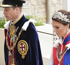 Prince and Princess of Wales, Prince William and Kate Middleton, arrive for the Coronation of King Charles III, in London, Saturday, May 6 2023. King Charles III and Camila the Queen Consort, members of the Royal family and VIP's gathered at Westminster Abbey for the Coronation service. (Dan Charity/pool photo via AP)
