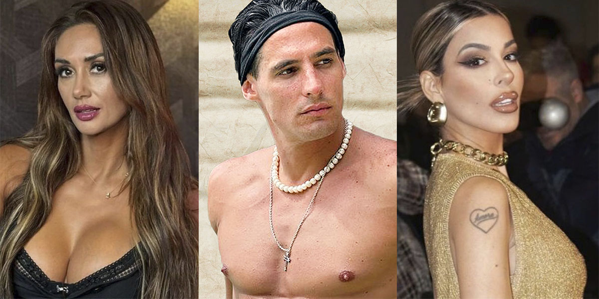 El triángulo de Oriana Marzoli y Pamela Díaz con el modelo argentino  Facundo González en ¿Ganar o Servir?