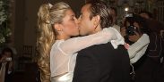 17.12.2006 JORGE VALDIVIA - FUTBOLISTA - DANIELA ARANGUIZ - ESPOSA - BESANDO - BESO - CASAMIENTO - MATRIMONIO - BODA - IGLESIA SANTA GEMITA - SANTIAGO - CHILE