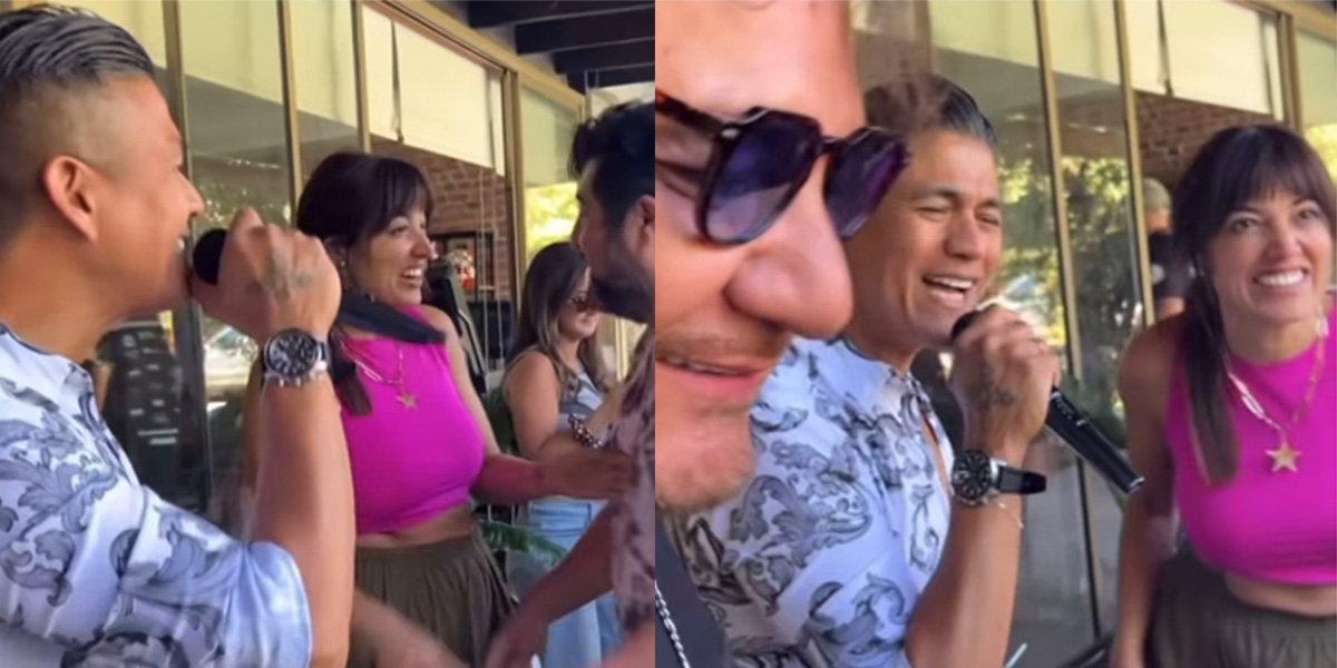 «¡Qué más da, soy feliz!», le cantó Américo a Yamila Reyna, su nuevo amor, en el cumpleaños de la actriz